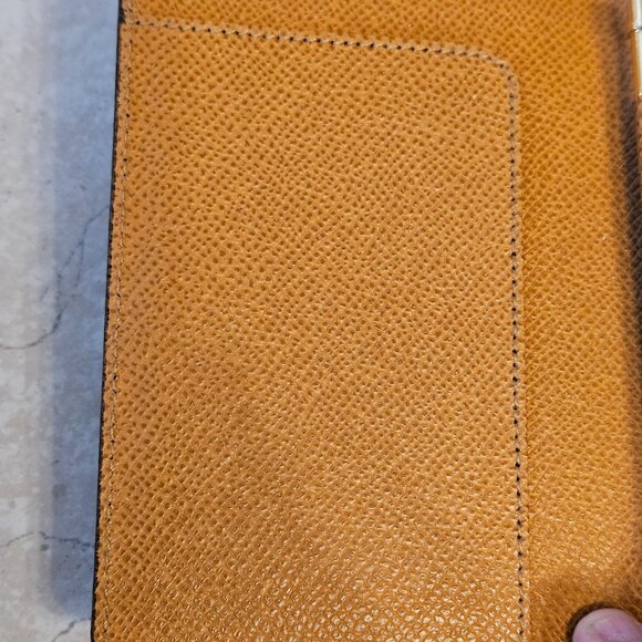 VINTAGE SAKS 5th AVENUE BLACK ITALIAN LEATHER NOTEBOOK NOTEPAD HOLDER BOOKLET - Picture 6 of 7